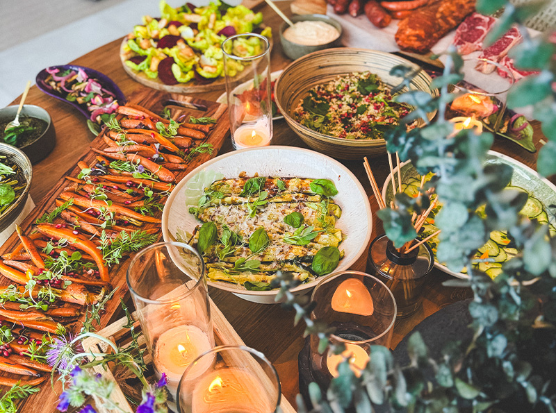BBQ catering at an outdoor villa event in Marbella by Campo